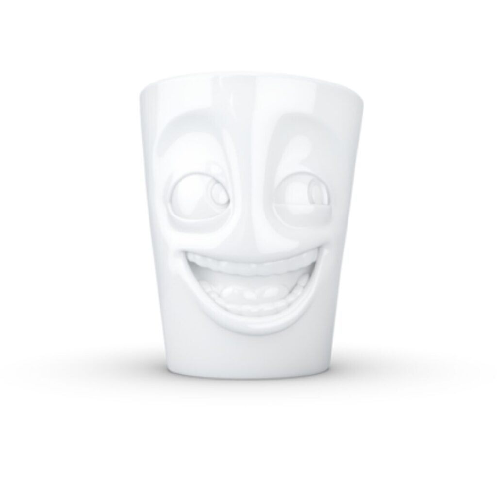 Didelis puodelis „Linksmuolis”, 350ml